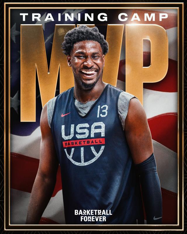 V站体育新闻-美国男篮队内票选最佳球员：JJJ力压布伦森哈特